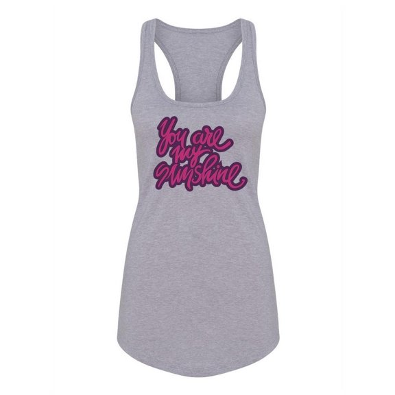 My Sunshine, Quote Racerback Tank Women -Image by Shutterstock, Female Medium