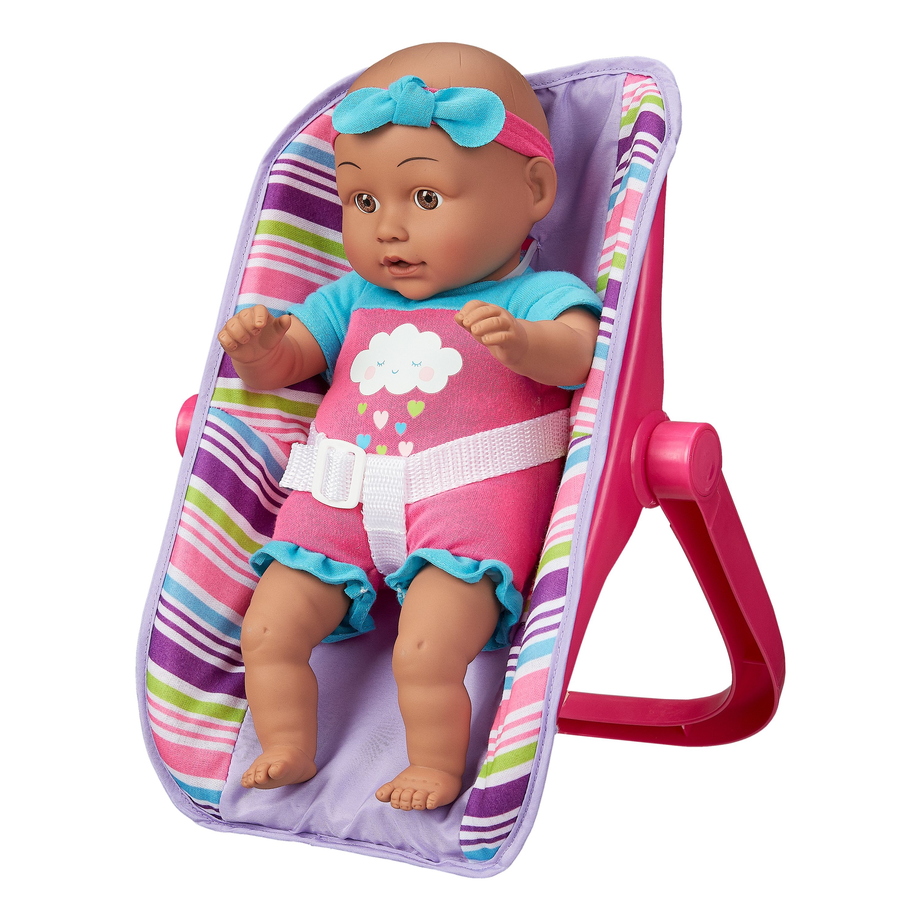 My Sweet Love 13" Baby Doll with Carrier, Pink, African American - image 1 of 4