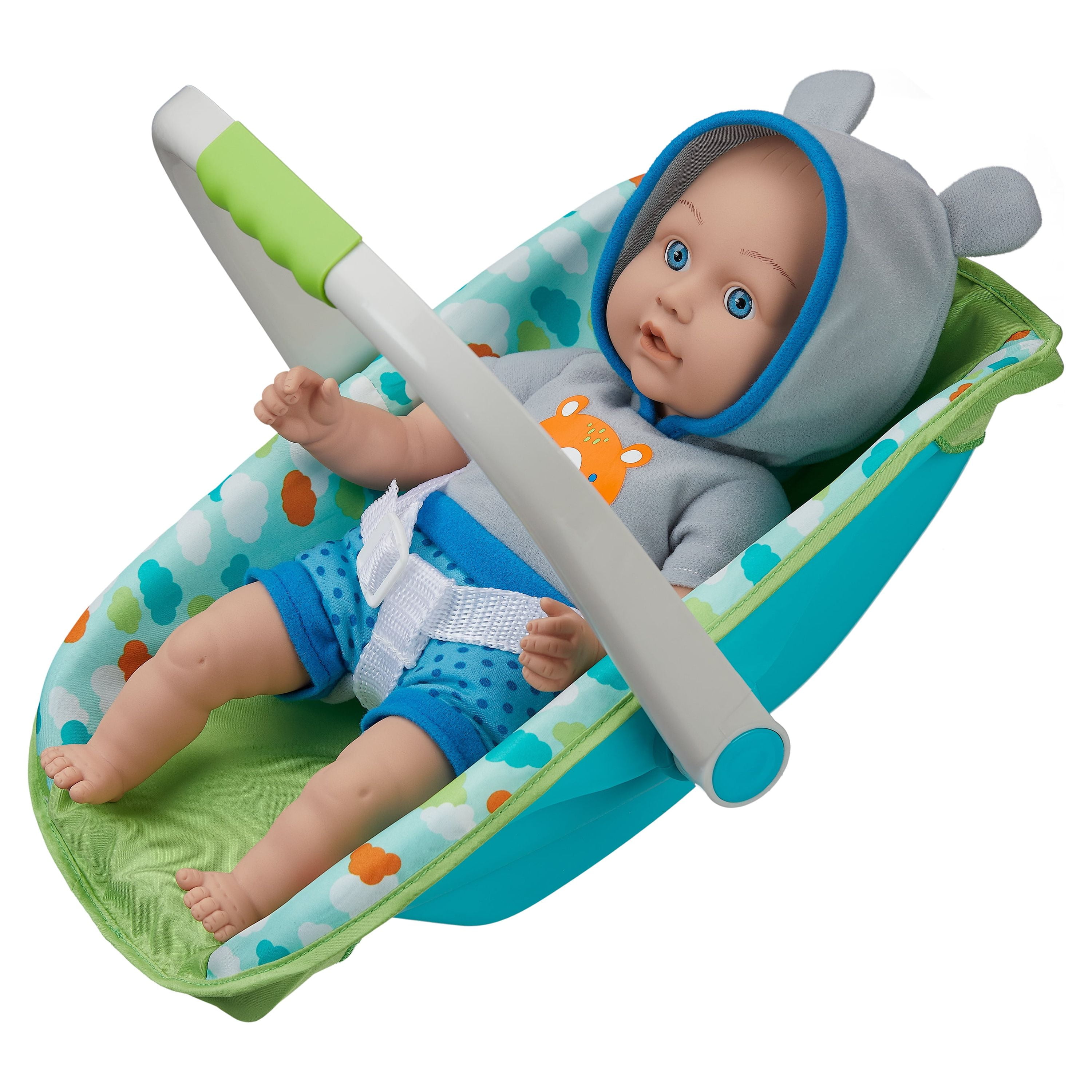 Baby doll with carrier set sale