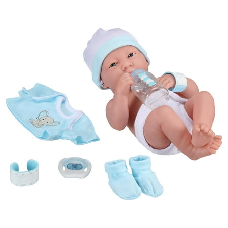 My Sweet Love Baby's First Day Blue Play Set, 10 Pieces, Featuring Realistic 15" Newborn Doll, Perfect for Children 2+
