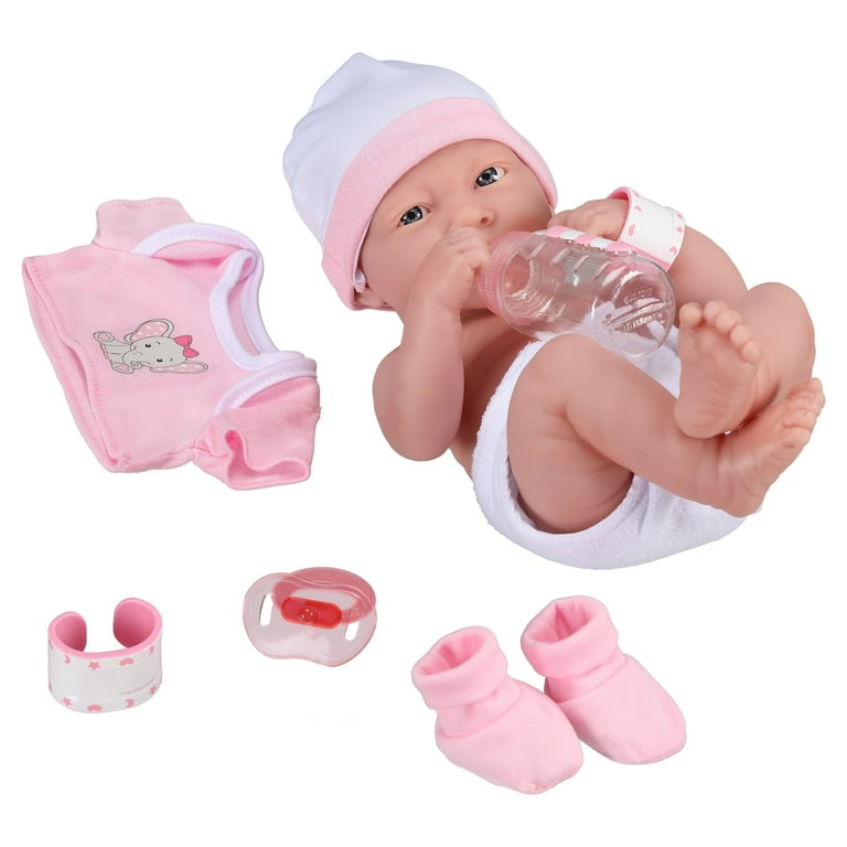 My Sweet Love Baby's First Day Pink Play Set, 10 Pieces, Featuring  Realistic 14 Washable La Newborn Doll, Perfect for Children 2+