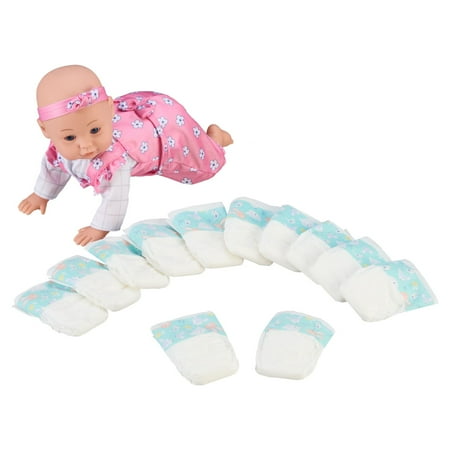 My Sweet Love Diaper Toy Accessory Play Set, 12 Pieces, For Children Ages 3+