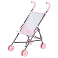 thumbnail image 1 of My Sweet Love Fold-Up Doll Stroller, Pink and White, 1 of 8
