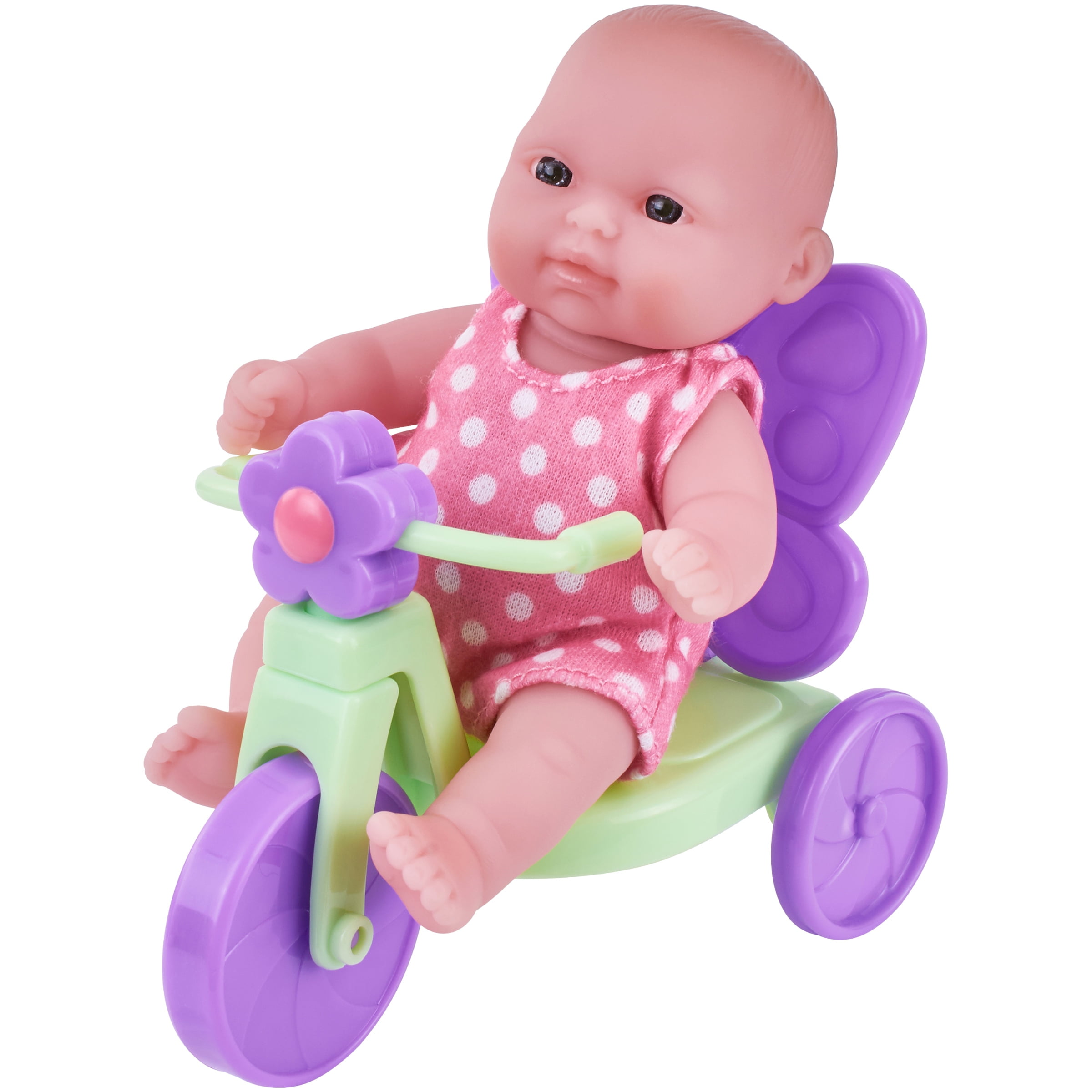 My Sweet Love 5 Inch Baby Doll with Outfit and Mini Tricycle for