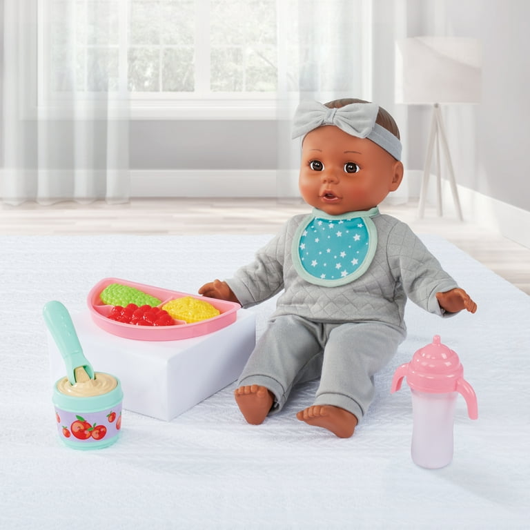 My Sweet Love Baby Doll Play Set 14-inch with Grey Outfit 12
