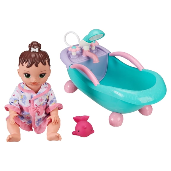 My Sweet Love Soft Baby Doll and Motorized Bathtub Set, 3 Pieces, Children Ages 2+