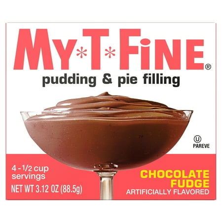 My-T-Fine Chocolate Fudge Instant Pudding Mix and Pie Filling, 4 Servings, 3.12 oz