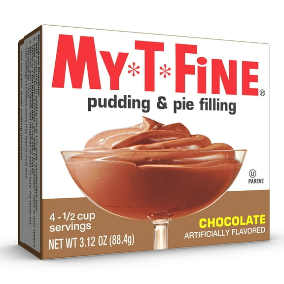 My-T-Fine Chocolate Cook and Serve Pudding Mix & Pie Filling, 4 Servings, 3.12 oz Box