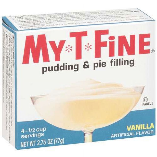 MyTFine Vanilla Instant Pudding Mix and Pie Filling, 4 Servings, 2.75