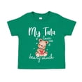thumbnail image 1 of My Tata Loves Me Beary Much Toddler T-Shirt 2T Kelly Green, 1 of 3