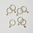 thumbnail image 1 of My Texas House 1.7" Gold Matte Metal Curtain Clip Rings (7 Pack), 1 of 8