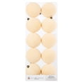 thumbnail image 1 of My Texas House 10-Count Cream Velvet-Feel Ball Christmas Ornaments, 4.5", 1 of 4