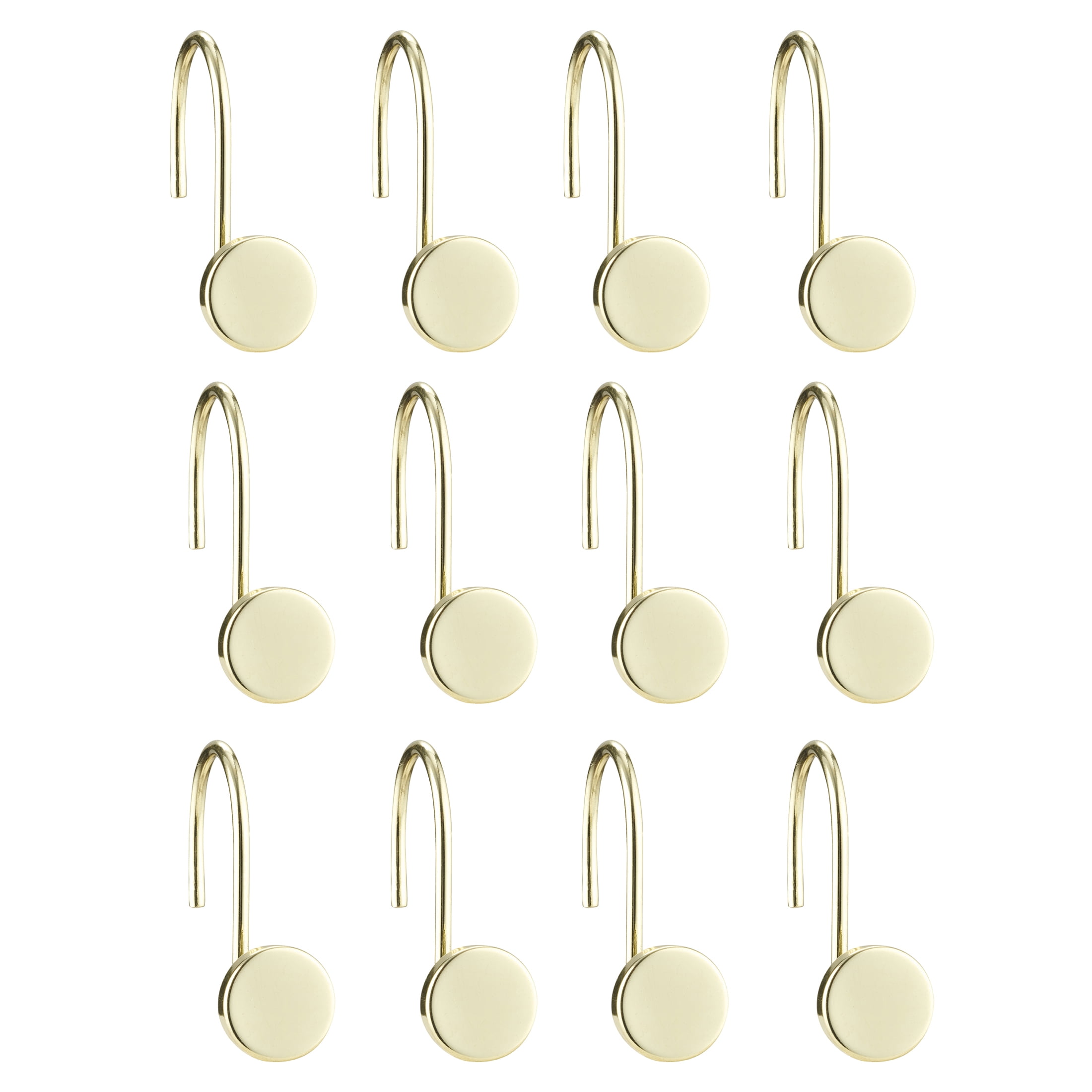 My Texas House 12-Piece Shiny Gold Decorative Shower Hooks