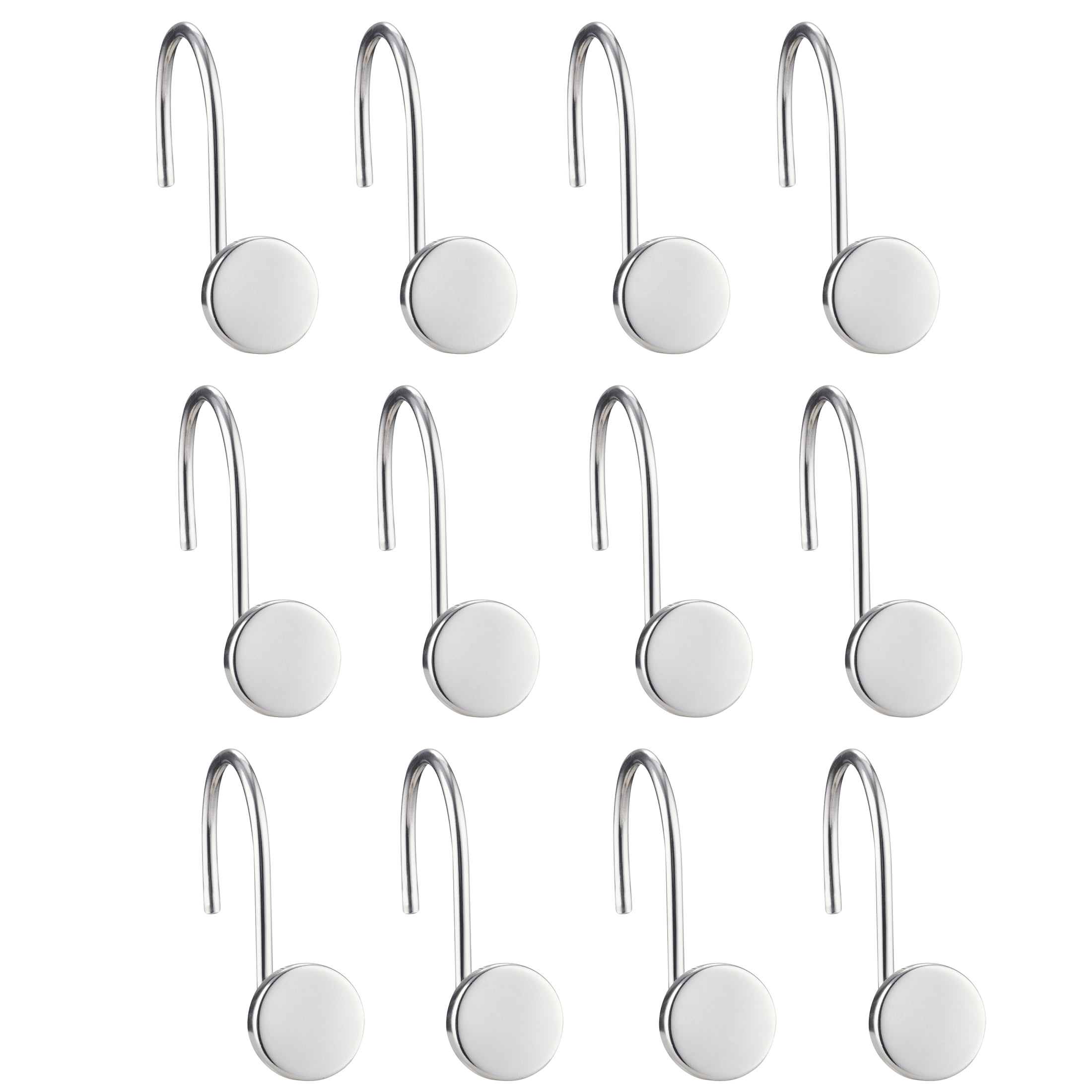 My Texas House 12-Piece Silver Stainless Steel Decorative Shower Hooks
