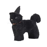 My Texas House 12" x 17" Witch Black Cat Halloween Decorative Pillow