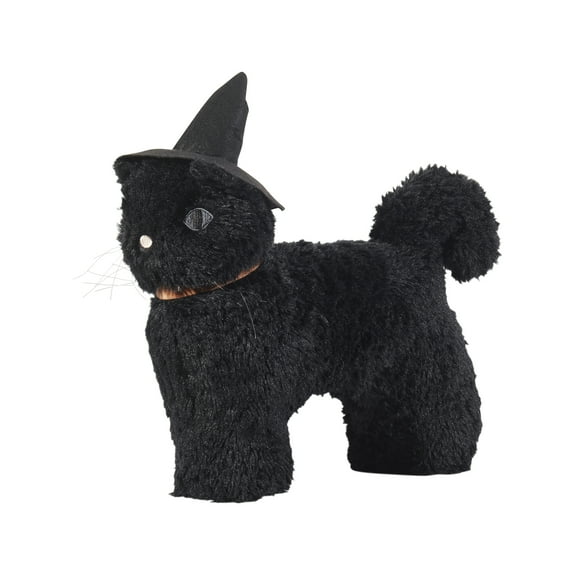 My Texas House 12" x 17" Witch Black Cat Halloween Decorative Pillow