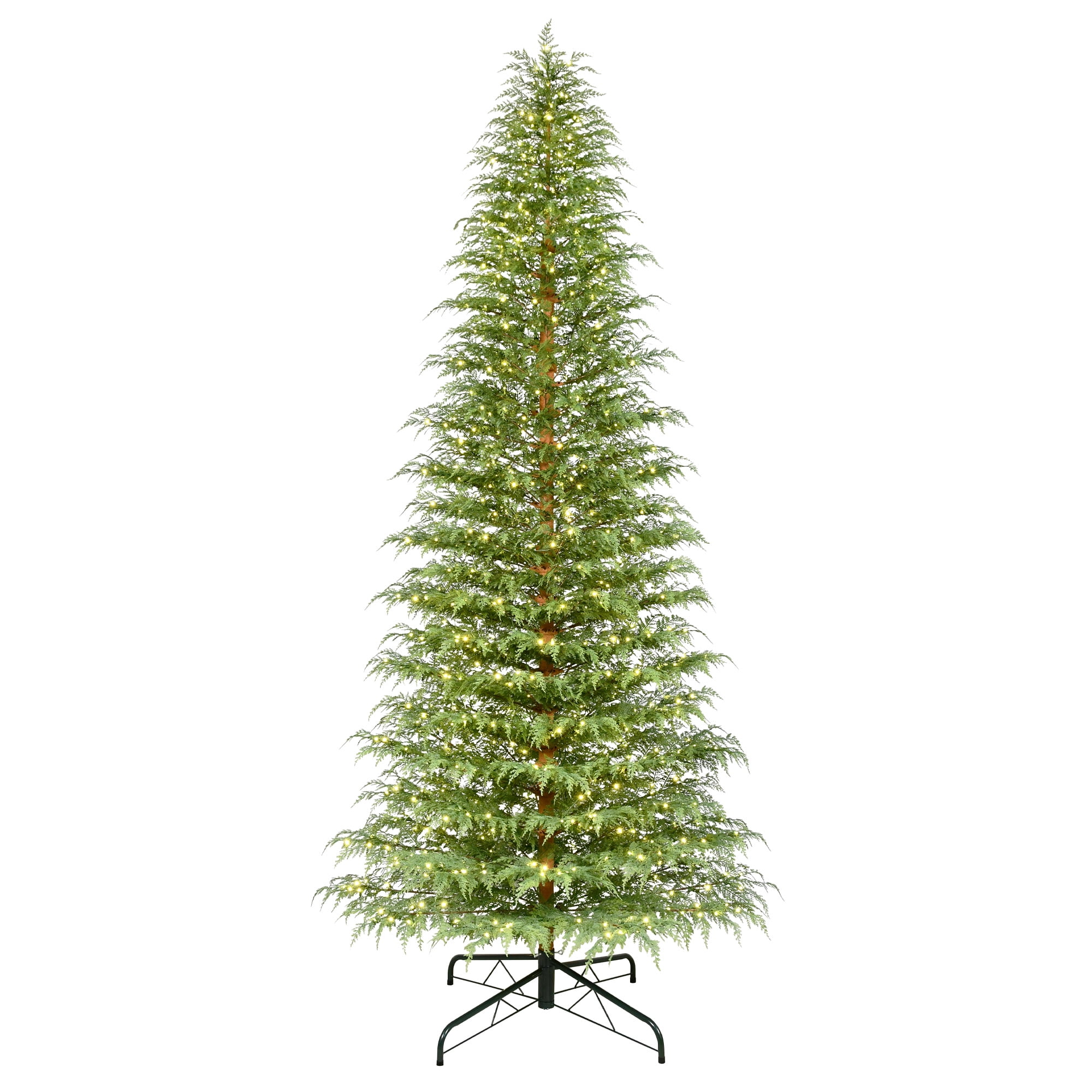 My Texas House 12ft Pre-Lit Cypress Artificial Christmas Tree, 1000 ...