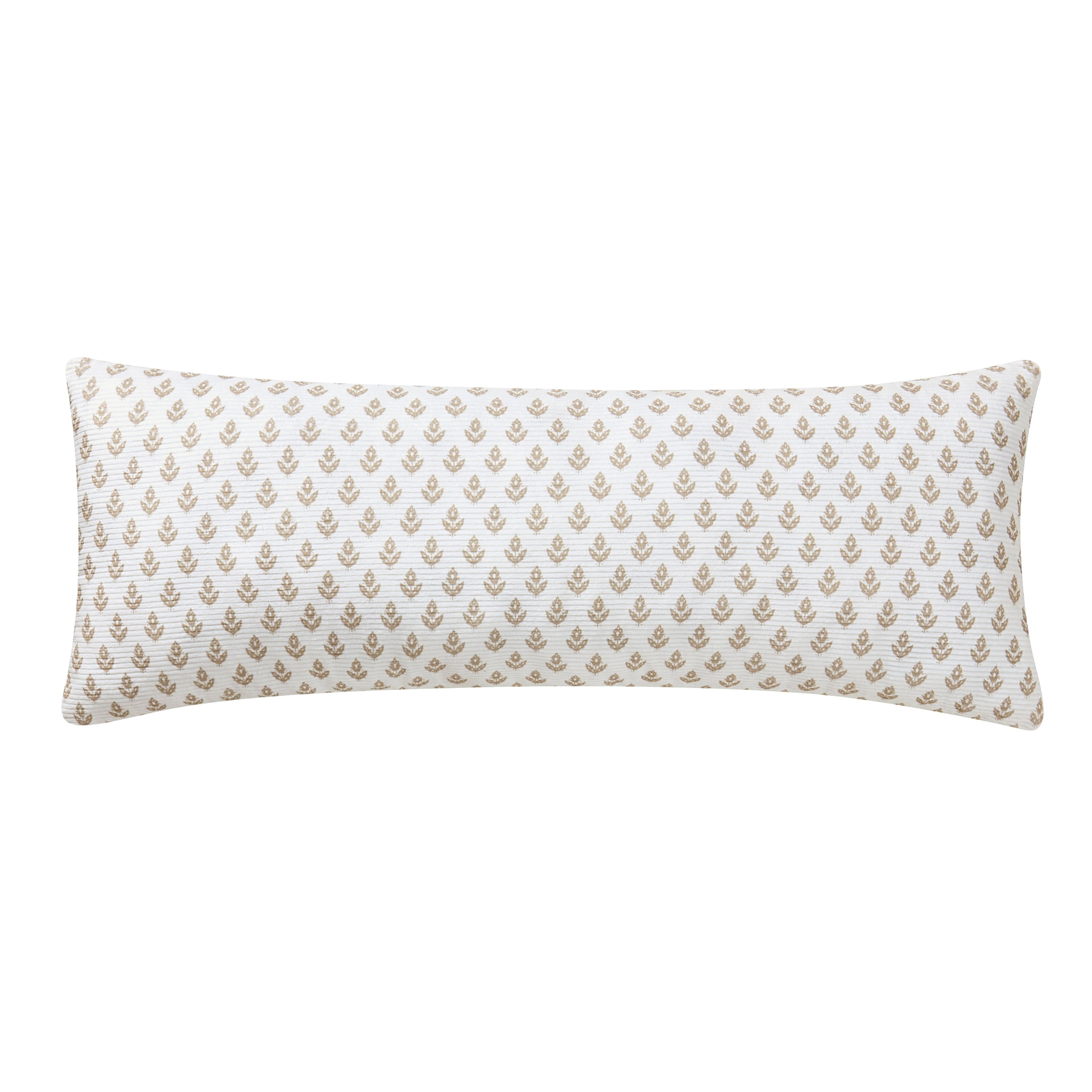 My Texas House 14" x 36" Ivory/Beige Block Print Decorative Pillow