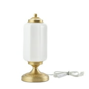 My Texas House 15 in Brass Glass Shade Table Lamp