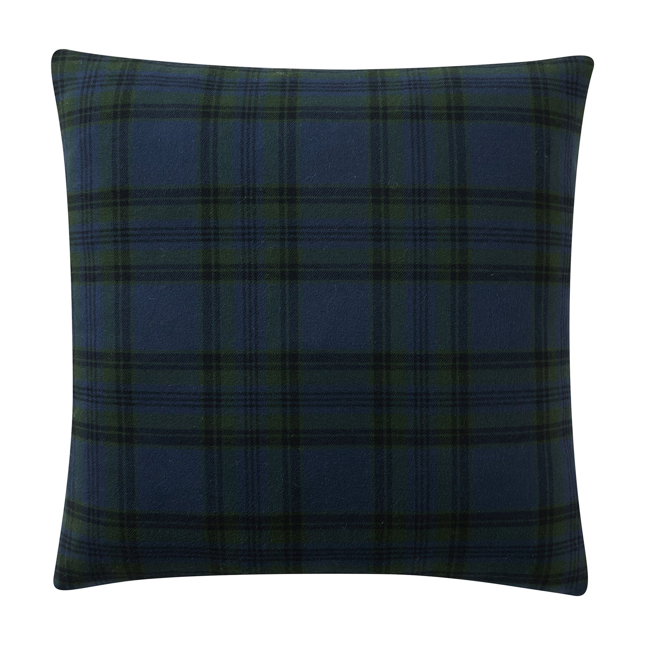 My Texas House 18" x 18" Angie Blue Plaid Decorative Pillow