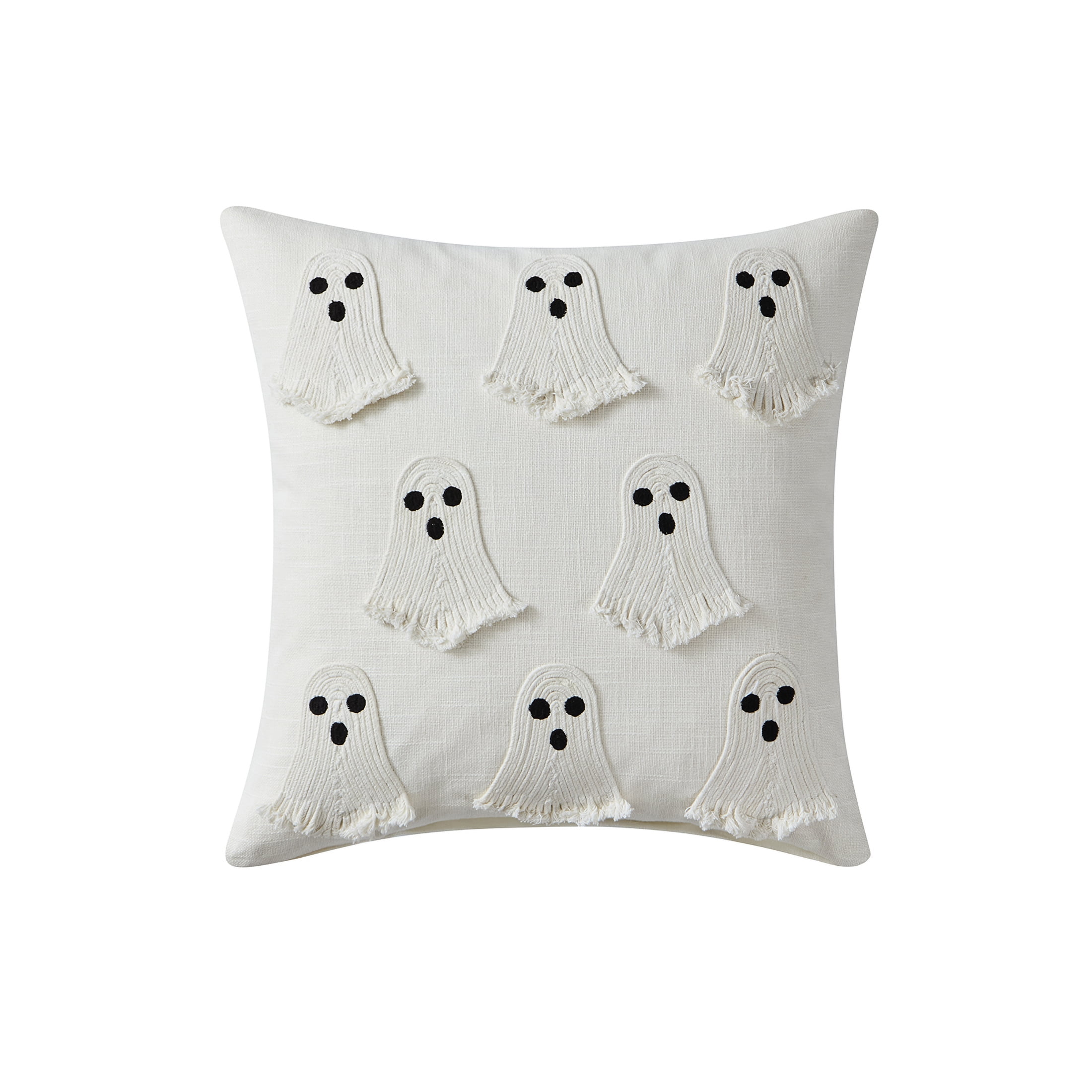 My Texas House 18" x 18" Ghost Ivory Embroidery Decorative Pillow Cover