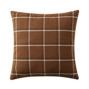 My Texas House 18" x 18" Micah Brown Harvest Plaid Decorative Pillow
