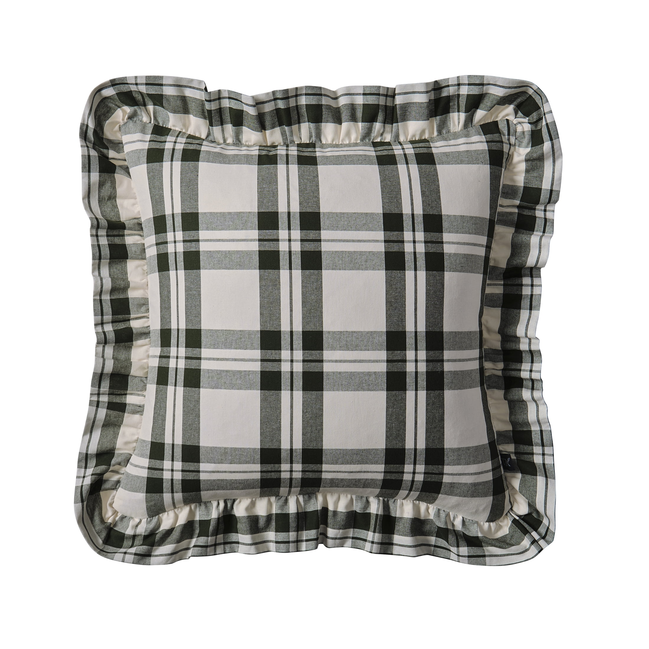My Texas House 18" x 18" Jane Green Plaid Decorative Pillow Cover