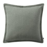 My Texas House Andie 20 in x 20 in Reversible Green Cotton Decorative Pillow