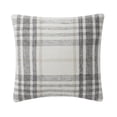 thumbnail image 1 of My Texas House 20" x 20" Aurelia Black Plaid Cotton Decorative Pillow Cover, 1 of 6