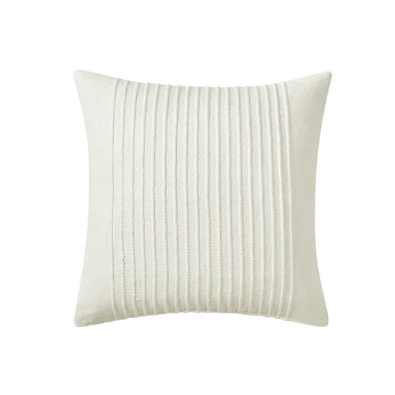 My Texas House 20" x 20" Liz Ivory Cotton Cording Decorative Pillow Cover