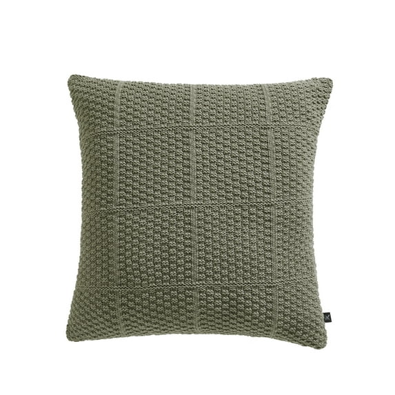 My Texas House 22" x 22" Kelsey Sage Green Acrylic Knit Decorative Pillow