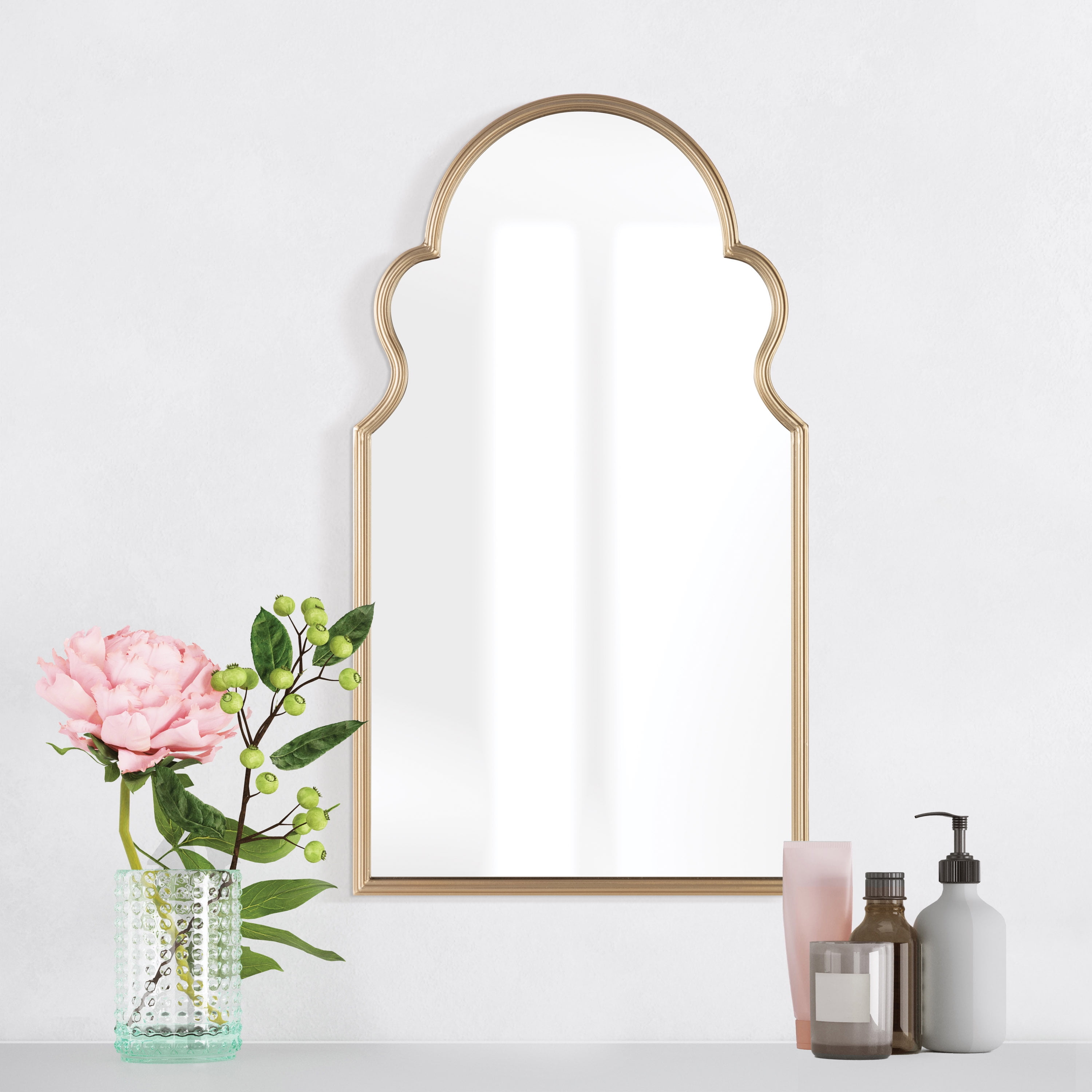 Moroccan Rose Rounded Rectangle Mirror