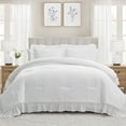 thumbnail image 1 of My Texas House Full/Queen Comforter Set, All-Season, 3-Piece, White Ruffle, 1 of 13