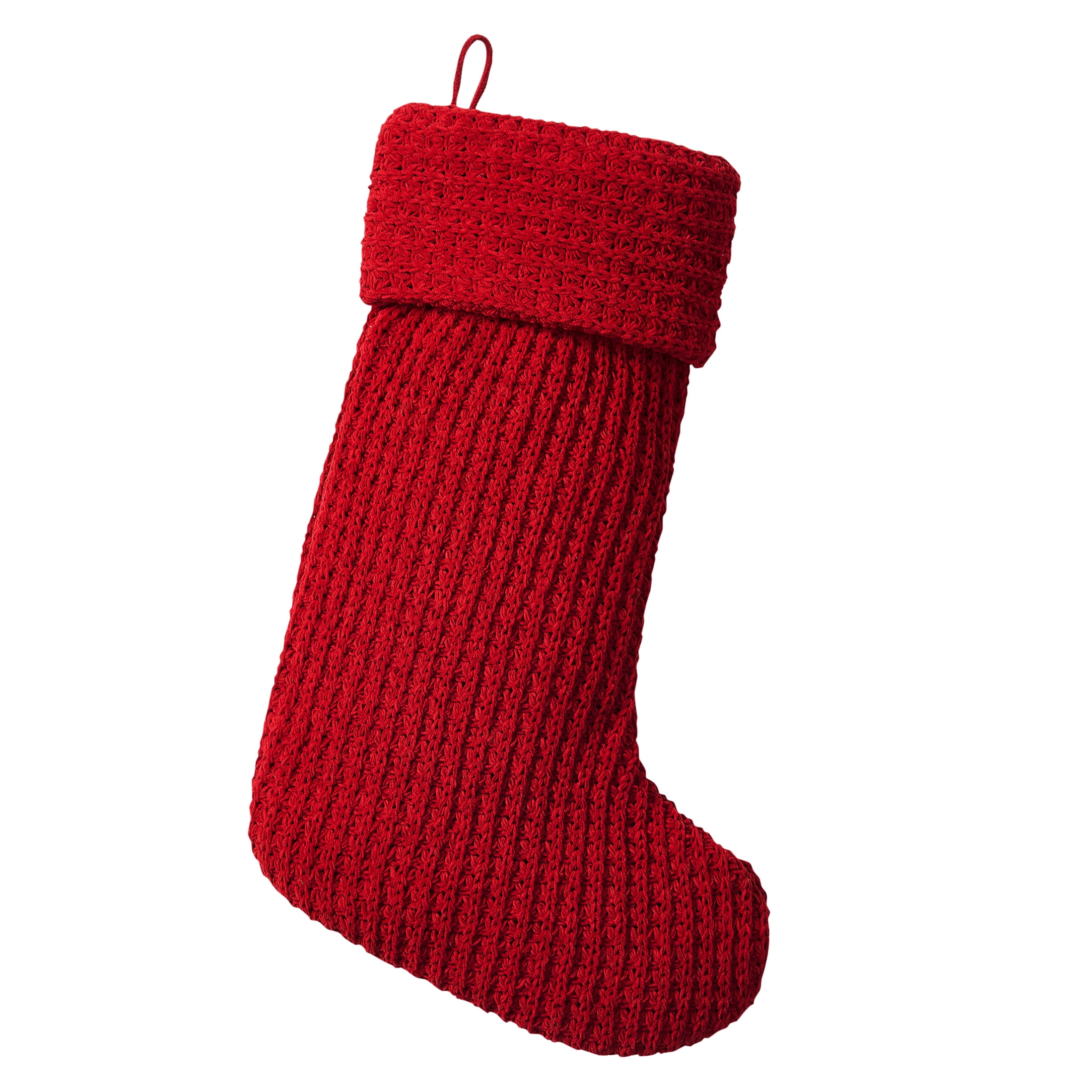 my-texas-house-alexa-red-chenille-waffle-christmas-stocking-20-x-10