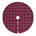 My Texas House Angie Red Plaid Christmas Tree Skirt - Walmart.com