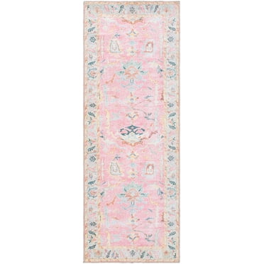 My Texas House Eloise Traditional Floral Indoor Washable Runner Rug
