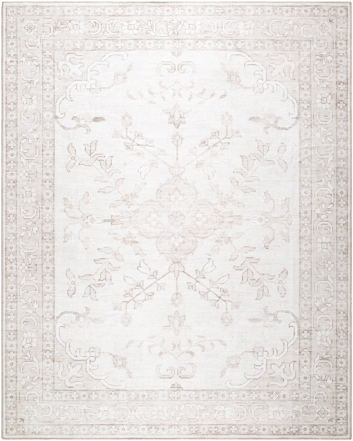 My Texas House Back to Campus Pearl 7'10" x 10' Washable Area Rug - Walmart.com