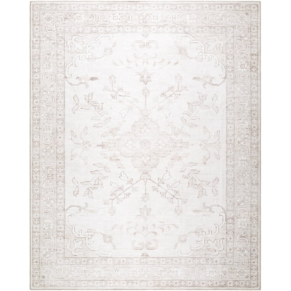 My Texas House Back to Campus Pearl 7'10" x 10' Washable Area Rug