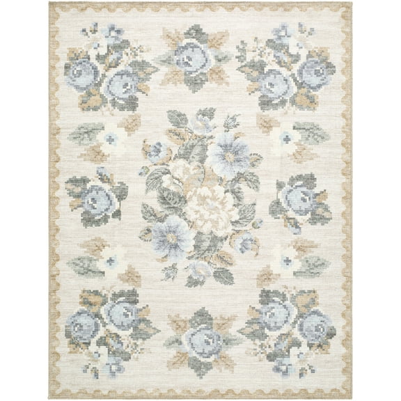 My Texas House Sage 5'3" x 7' Washable Area Rug