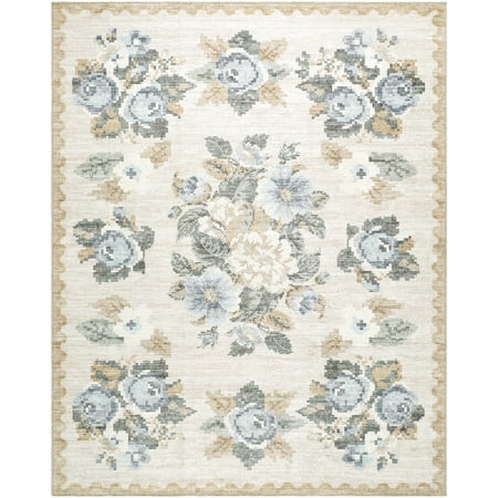 My Texas House Back to Campus Sage 9' x 12' Washable Area Rug