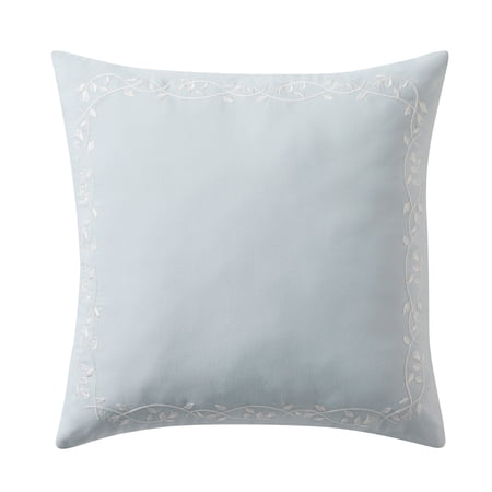 My Texas House Outdoor Decorative Pillow, Blue Floral Embroidered, 18 in x 18 in