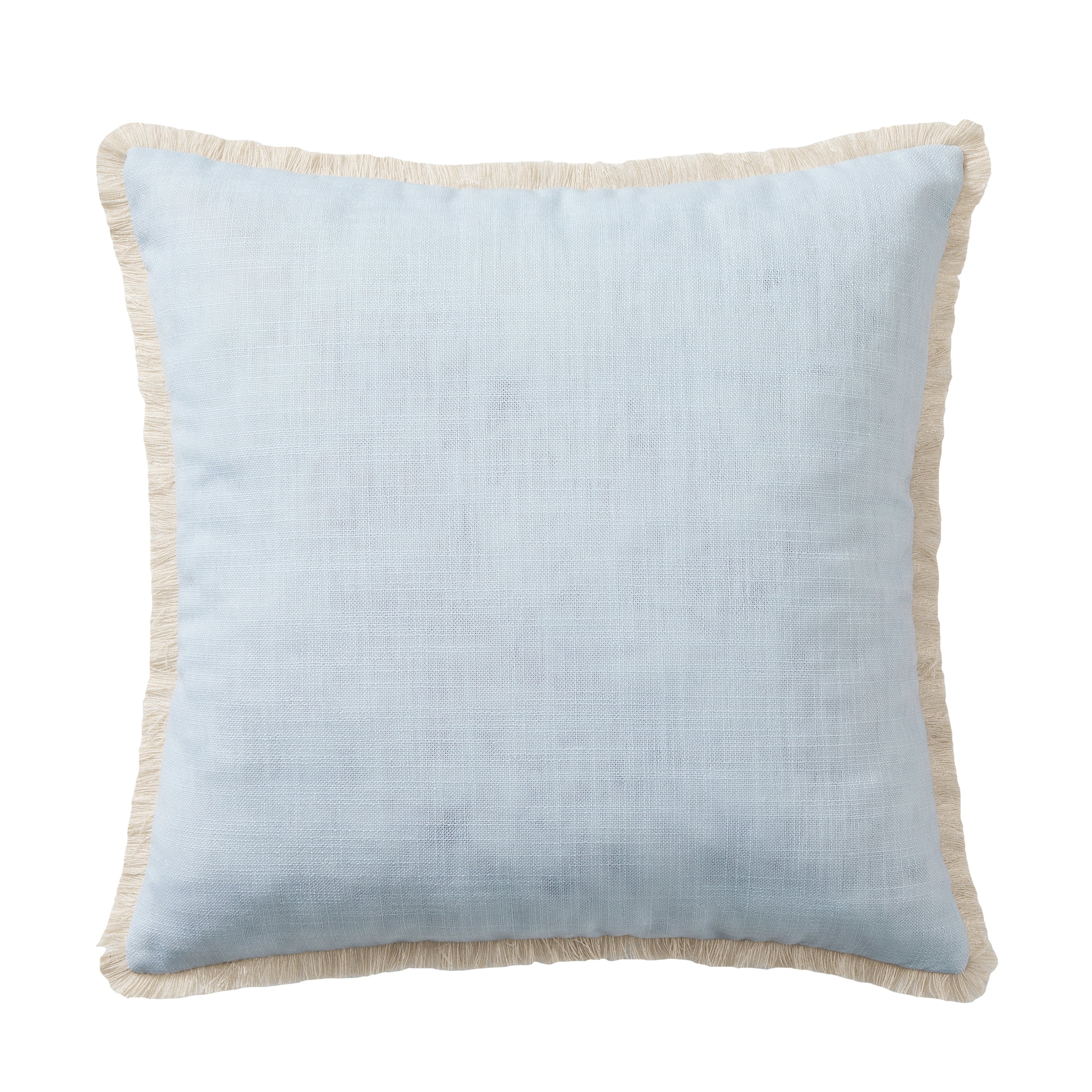 My Texas House Blue Fringe 18" x 18" Outdoor Pillow