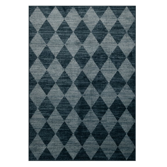 My Texas House Bronwyn 3'11" X 5'6" Blue Geometric Area Rug