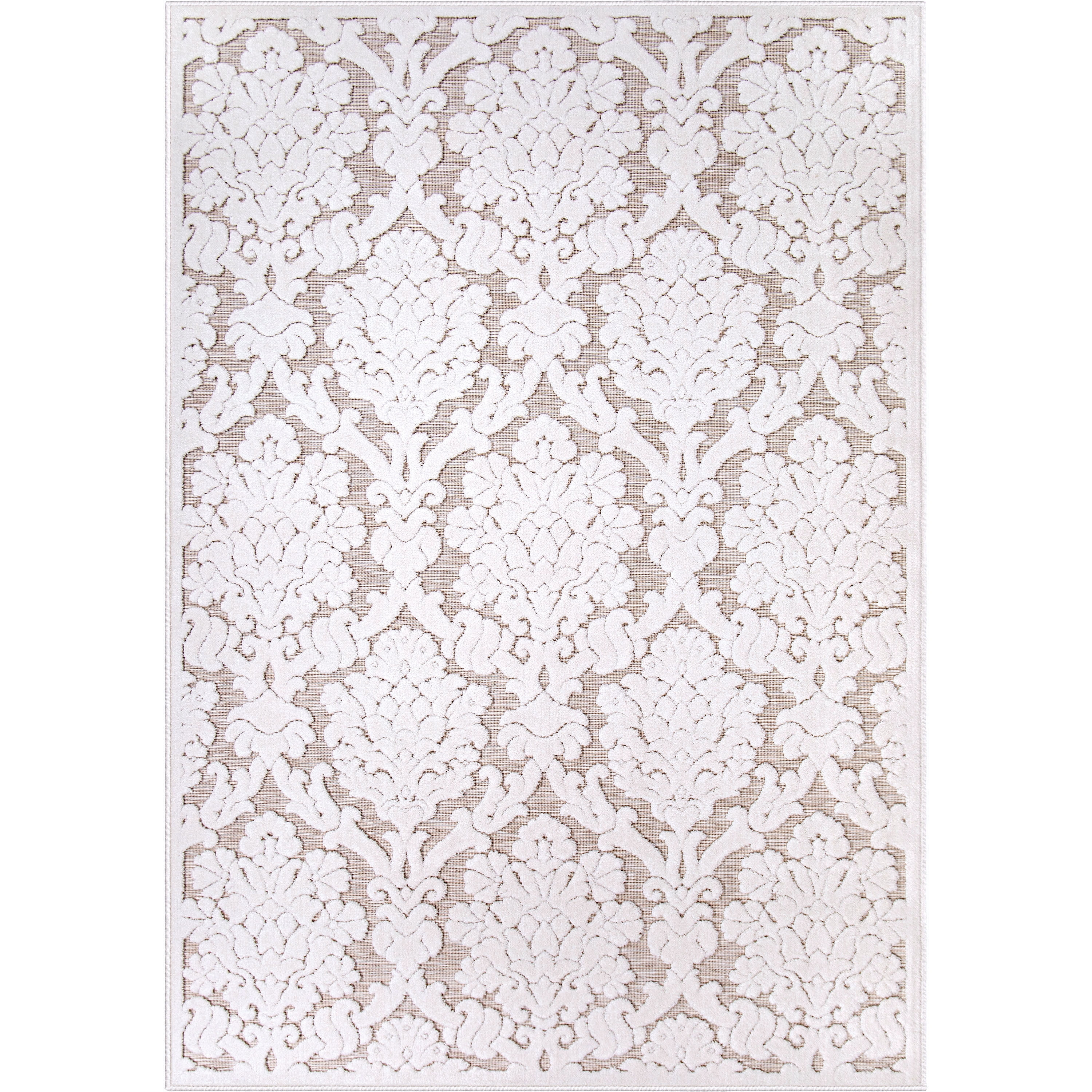 My Texas House Charlotte 9' X 13' Natural Driftwood Floral Area Rug