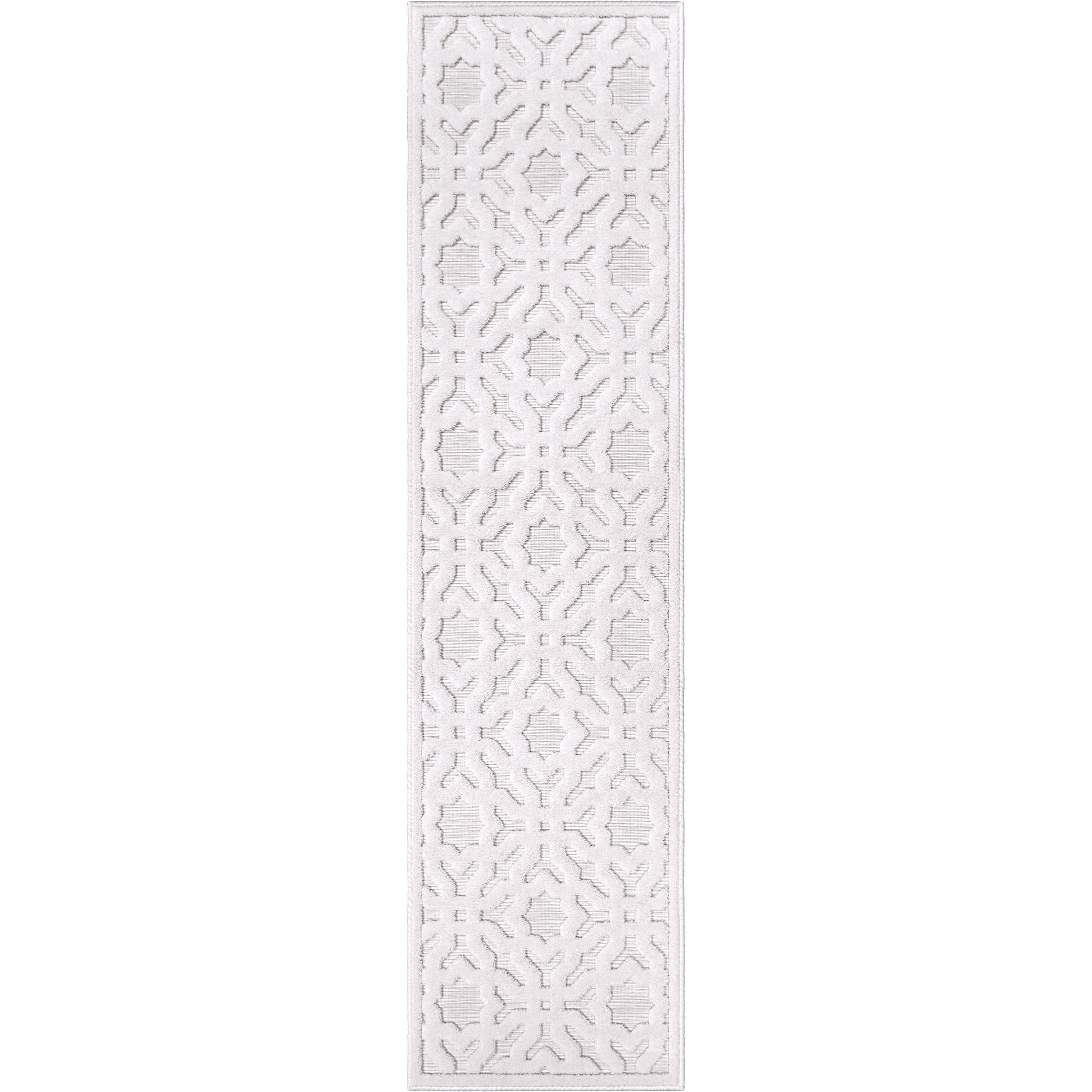 My Texas House Claire Natural Geometric Runner Rug, 1 ft 11 in x 7 ft 6 in