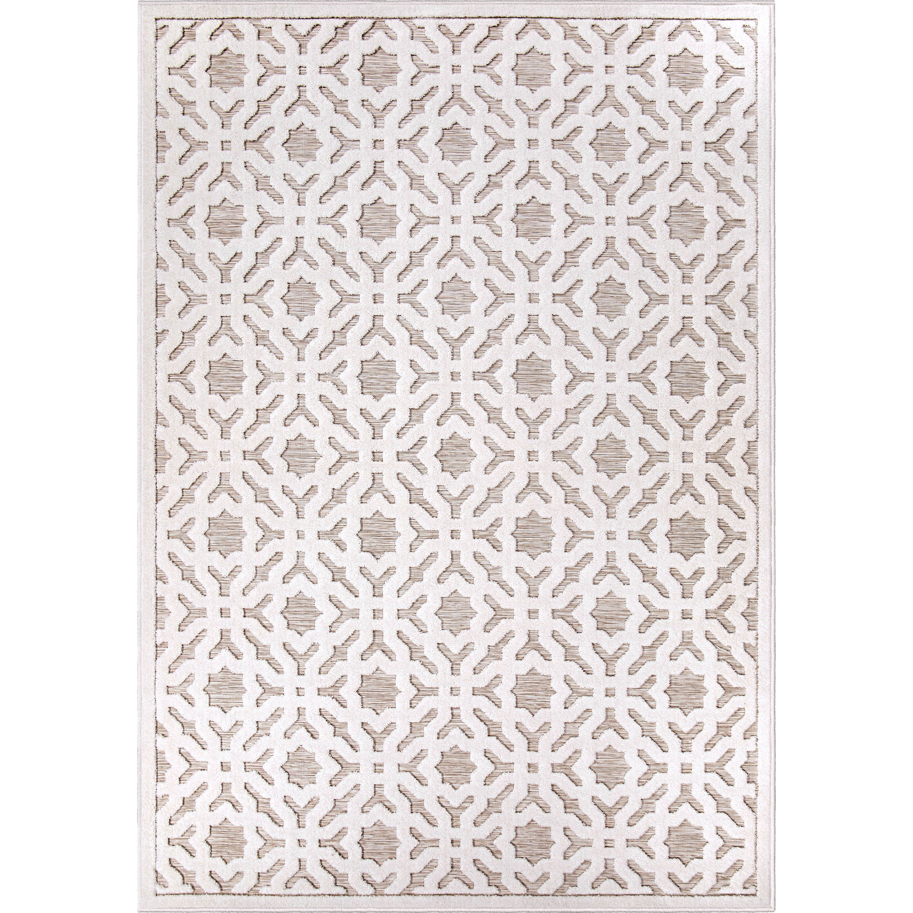 My Texas House Claire 9' X 13' Natural Driftwood Geometric Area Rug