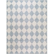 My Texas House Corwin Blue Diamond Area Rug, 7 ft 9 in x 10 ft