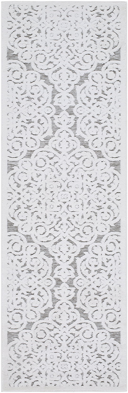 My Texas House Dahlia 2'3" x 7'3" Natural Floral Runner Rug