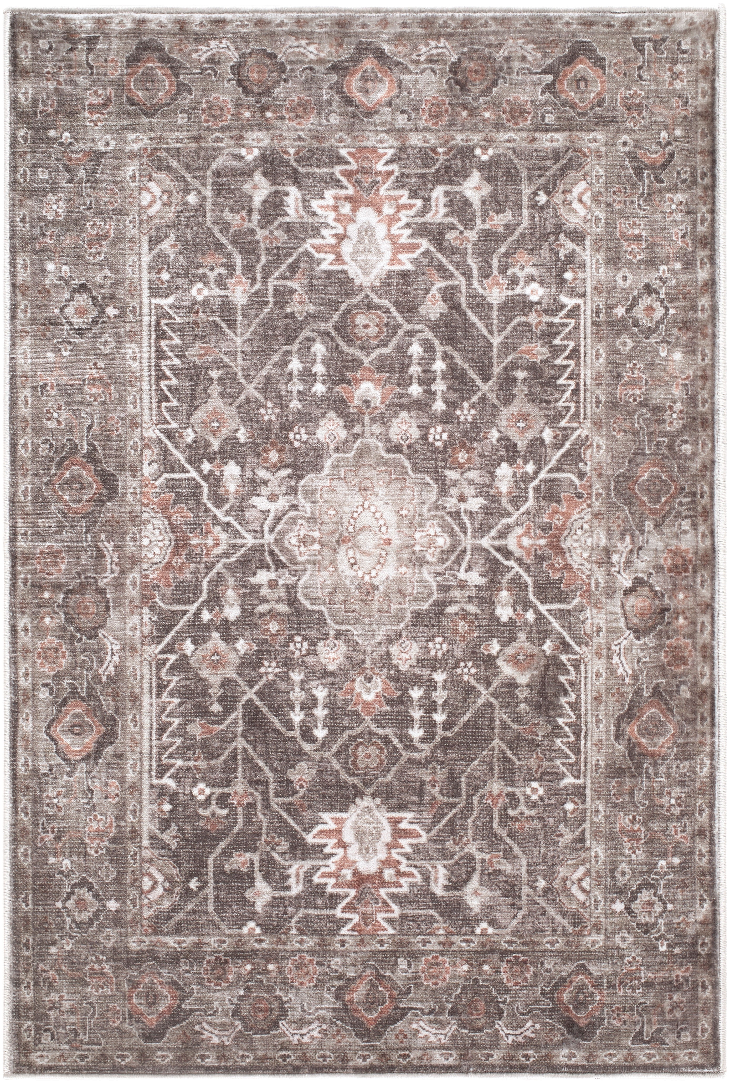 My Texas House Daphne Runner Area Rug, Sage Green Medallion, 2 ft 3 in x 7 ft 3 in