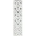 thumbnail image 1 of My Texas House Elaine 2' X 8' Natural Grey Floral Runner Rug, 1 of 9